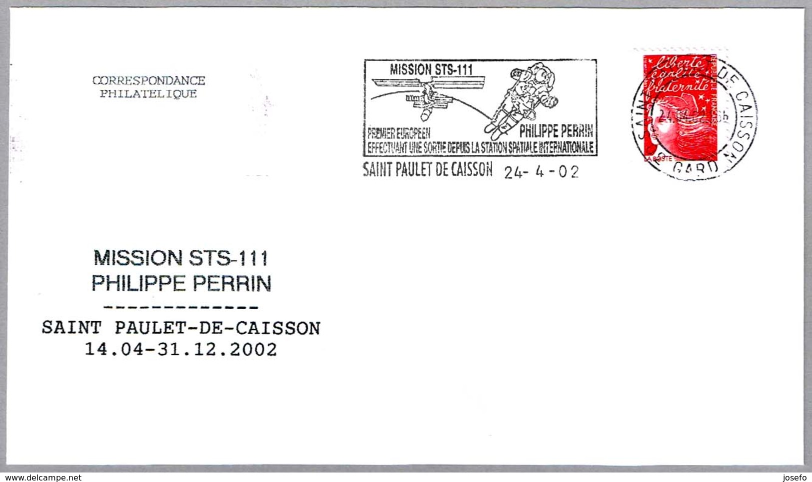 MISION STS-111 - Estacion Espacial Internacional - PHILIPPE PERRIN. Saint Paulet De Caisson 2002 - Astronomùia