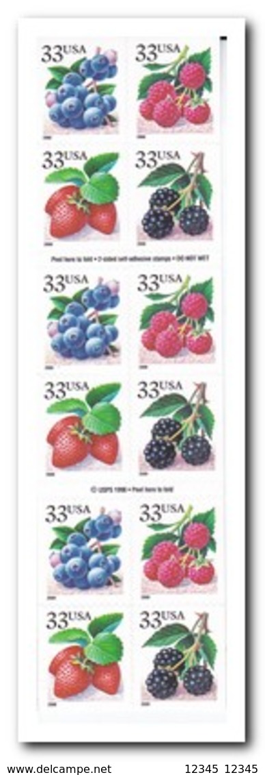 Amerika 2000, Postfris MNH, Fruit ( Booklet, Carnet ) - 1981-...