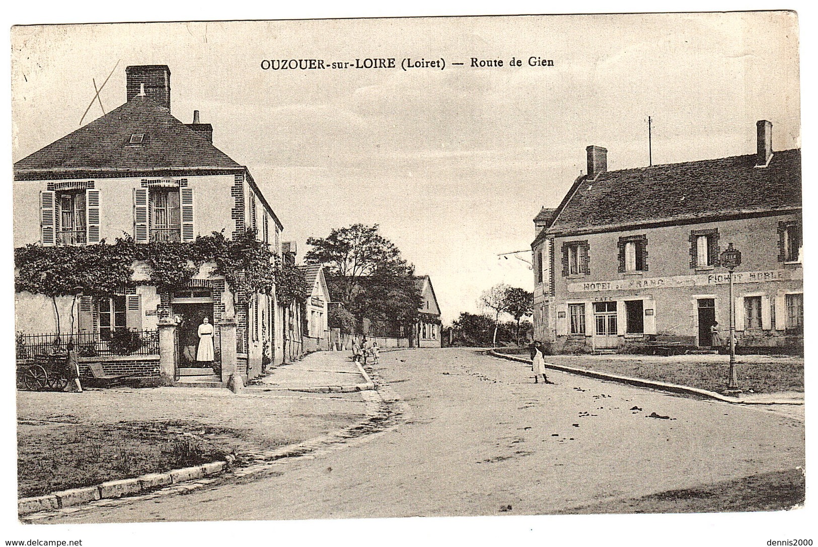 OUZOUER SUR LOIRE (45) - Route De Gien - Sans éditeur - Ouzouer Sur Loire