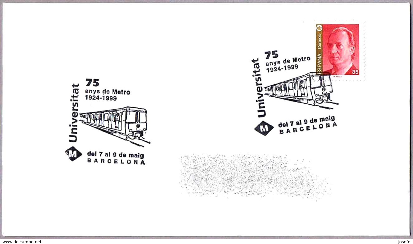 75 Años METRO De Barcelona - 75 Years SUBWAY. UNIVERSITAT. Barcelona 1999 - Trenes