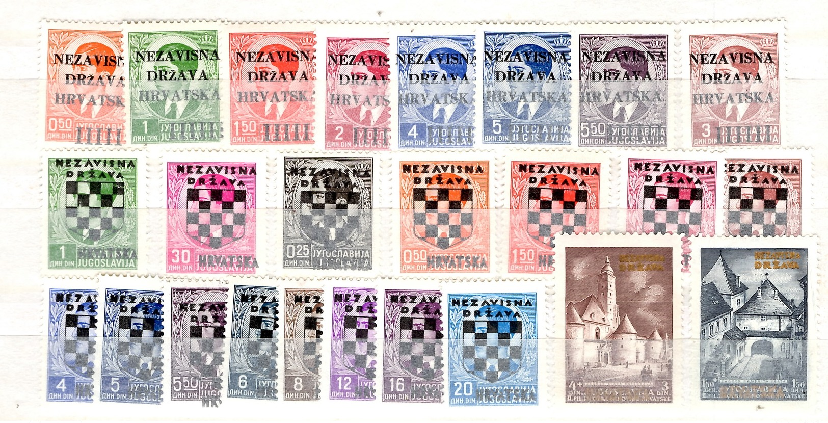 Croatie YT N° 1/8, N° 9/23 Et N° 26/27 Neufs ** MNH. TB. A Saisir! - Croatia