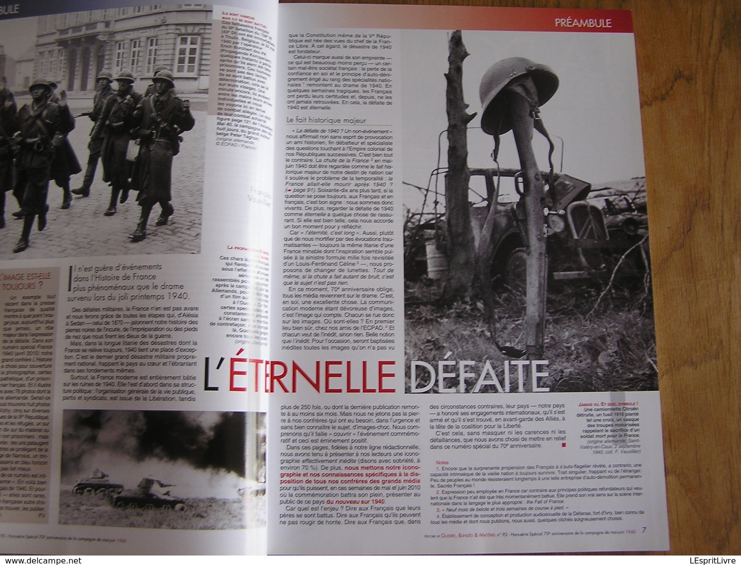 GBM Guerre Blindés Matériel N° 92 Guerre 40 45 Mémoire De Nos Pères Mai 40 Char Tank Armée Française Landrecies Maginot - Guerre 1939-45