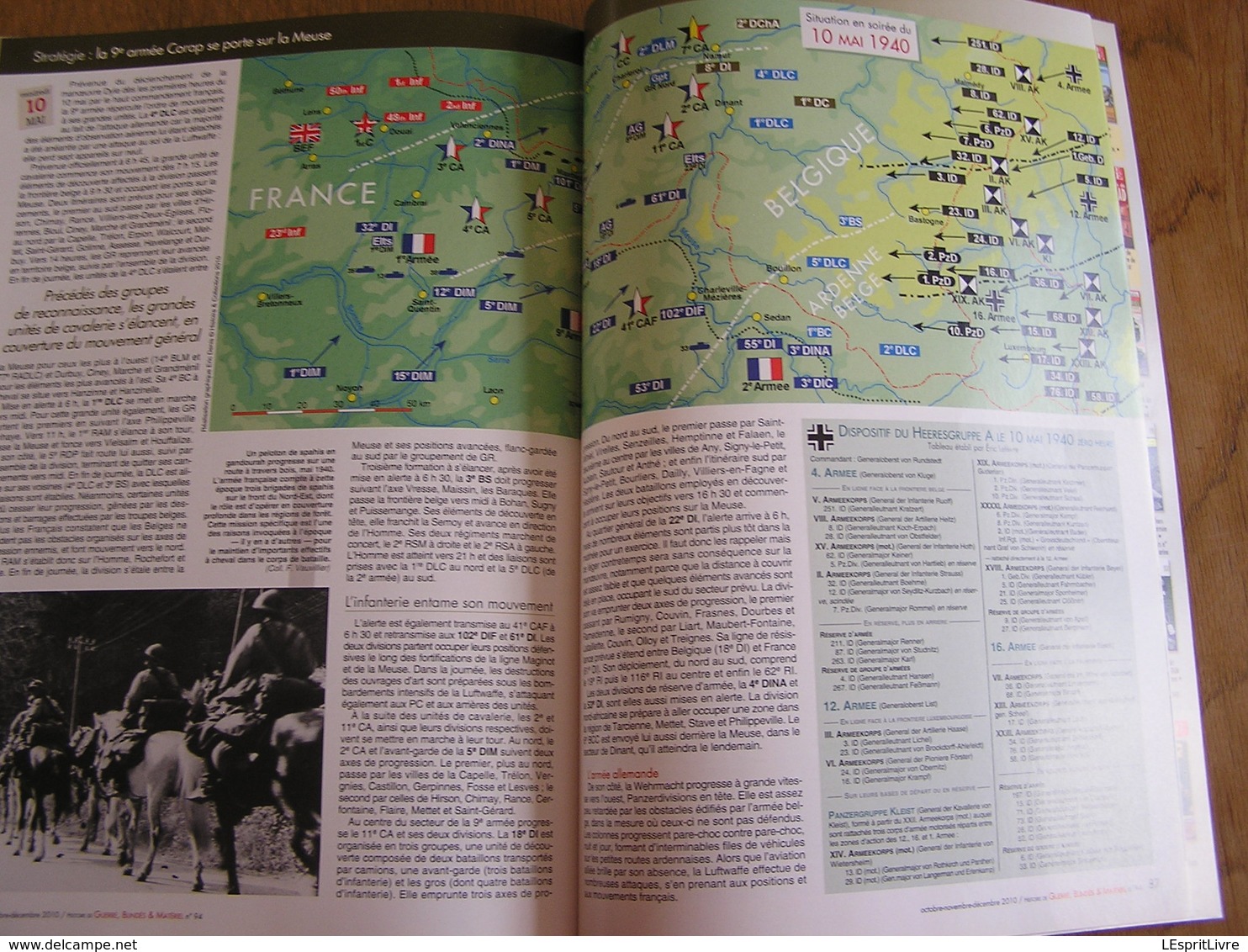 GBM Guerre Blindés Matériel N° 94 Guerre 40 45 Mai 40 46 BCC Montcornet Ardennes Chars B 9 è Armée Meuse Lances Fascines