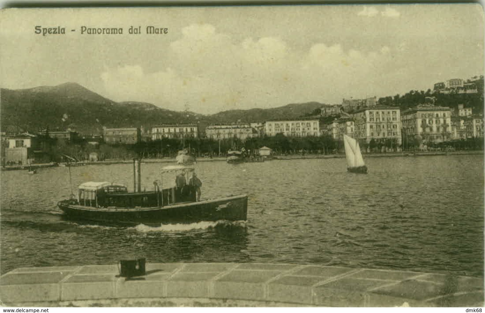 LA SPEZIA - PANORAMA DAL MARE - EDIZIONE ALTEROCCA - 1913 (3377) - La Spezia