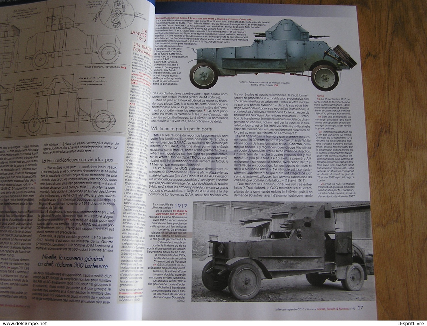 GBM Guerre Blindés Matériel N° 93 Guerre 40 45 Mai 40 Automitrailleuses 46 BCC Fascines Artillerie 155 C Colombophilie