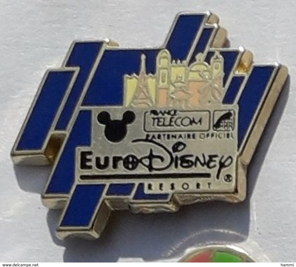 X84 Pin's FRANCE TELECOM EURODISNEY Tour Eiffel Paris Signé Disney Achat Immediat - France Telecom