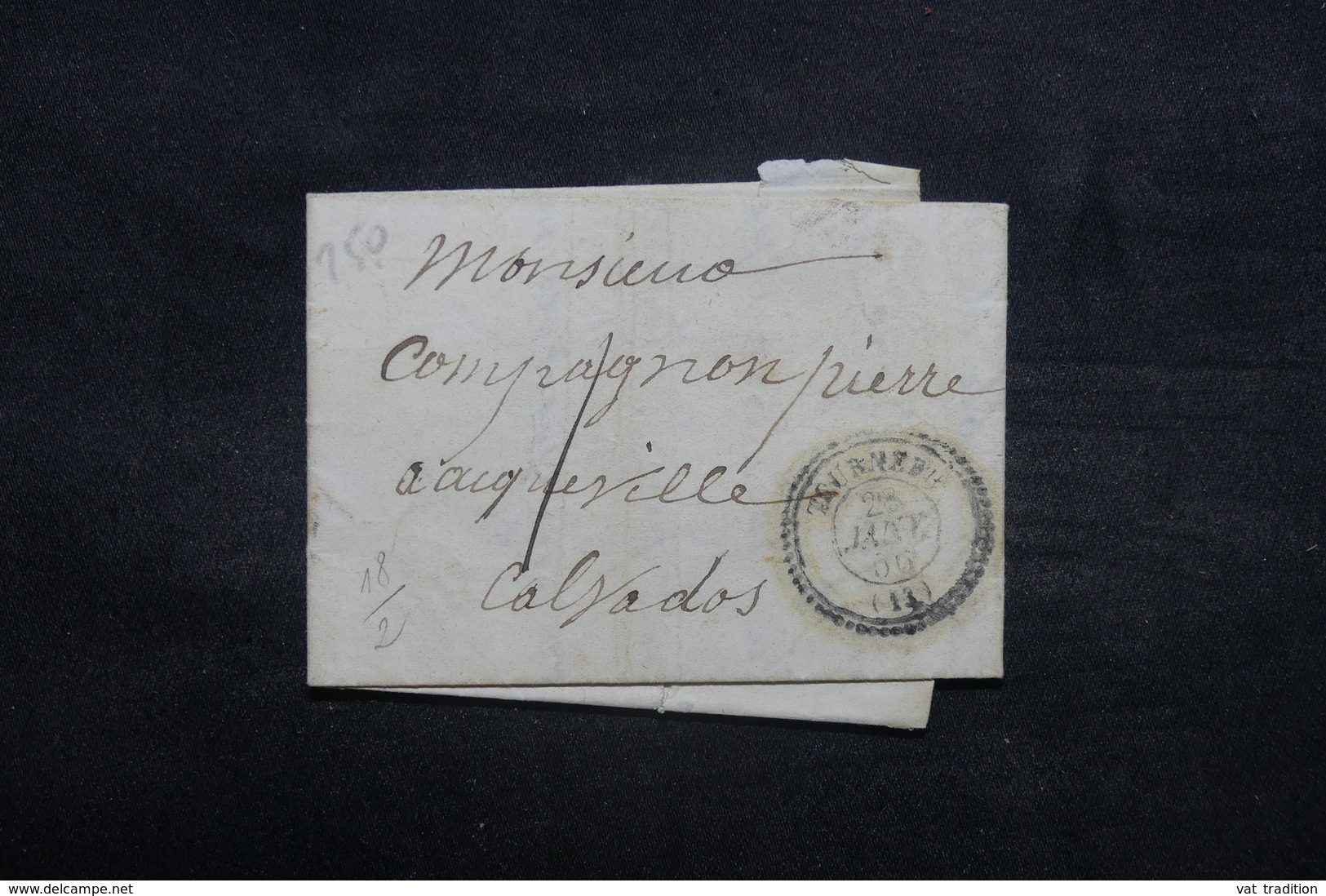 FRANCE - Lettre De Tournebu Pour Auqueville En 1856,à Voir - L 37066 - 1849-1876: Période Classique