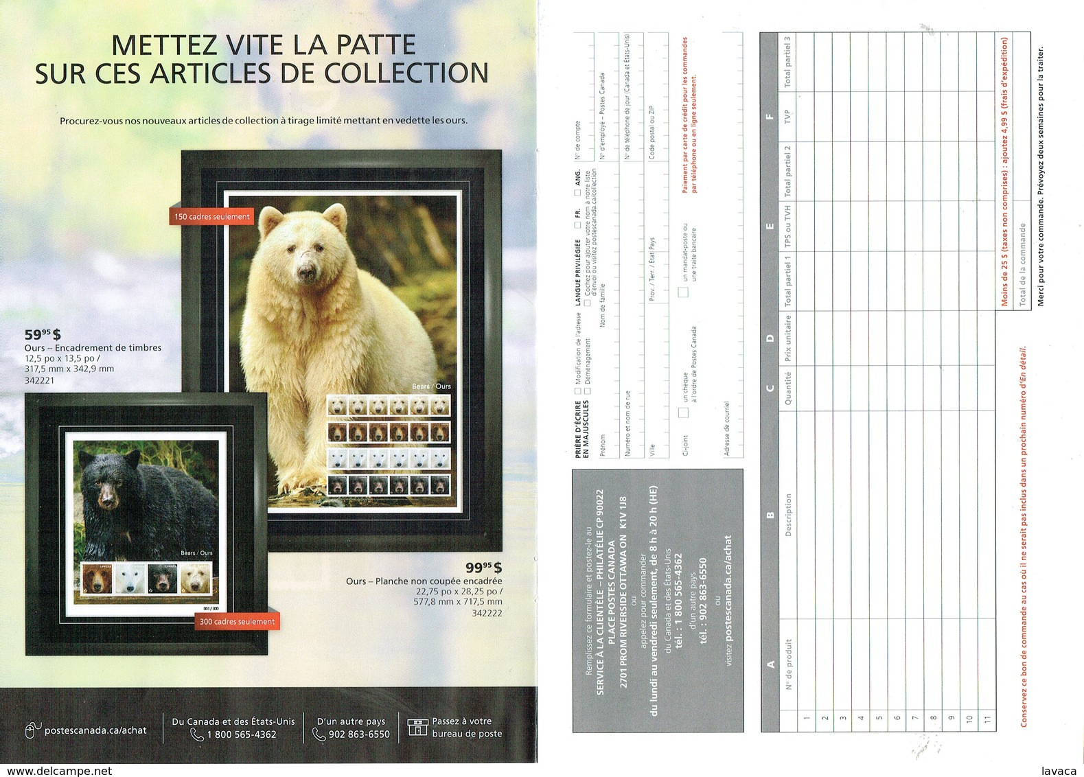 Document Entier Postal De Service De CANADA - Apollo XI De 1969 / Ours Blanc & Brun - North  America
