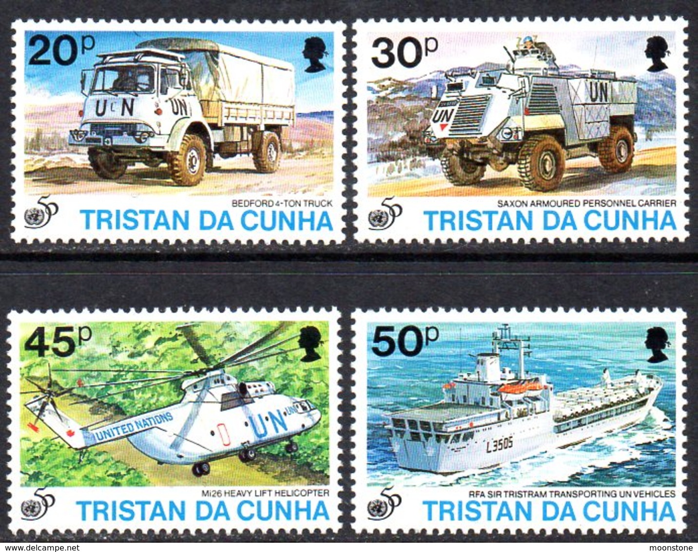 Tristan Da Cunha 1996 50th Anniversary Of The UN Set Of 4, MNH, SG 590/3 - Tristan Da Cunha