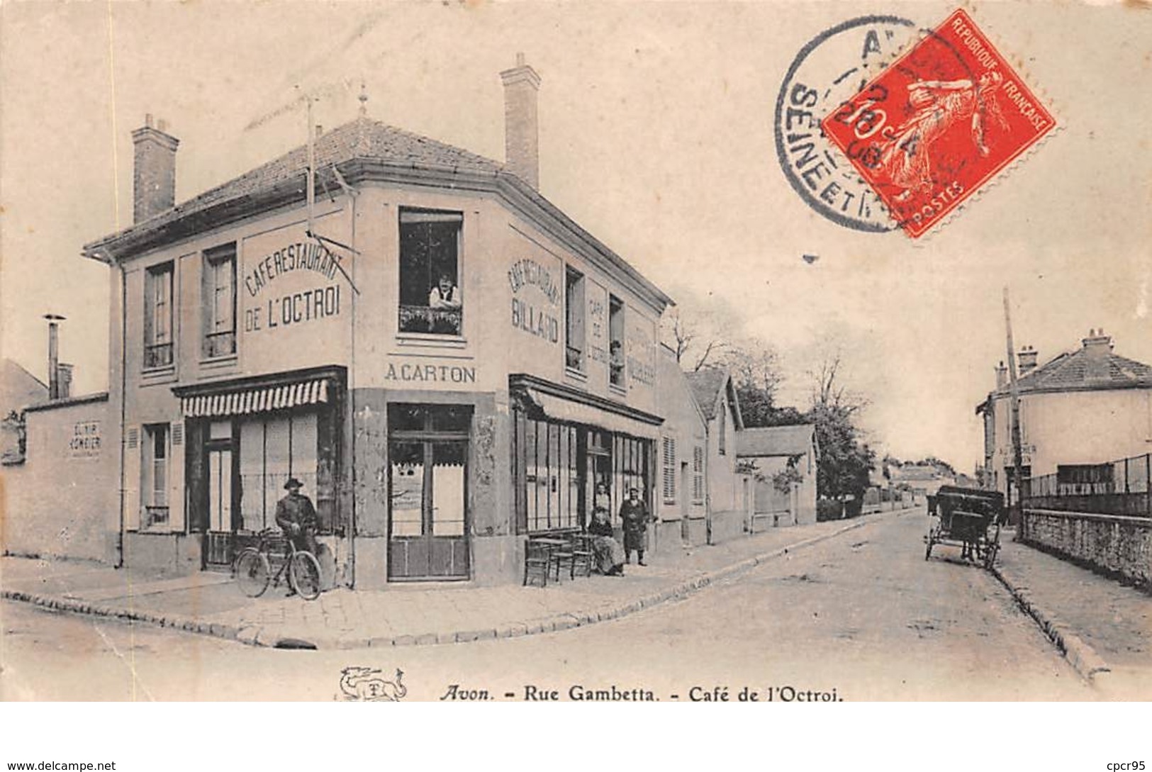 77    .    N° 202801          .             AVON                 .             CAFé DE L OCTROI - Avon