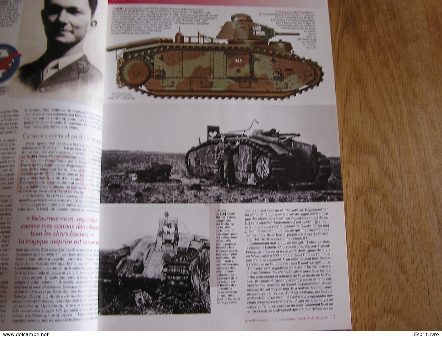 GBM Guerre Blindés Matériel N° 95 Guerre 40 45 Mai 40 Automitrailleuse Char 46 BCC Téléphonie14 18 Mortier Combat Serre - Guerre 1939-45