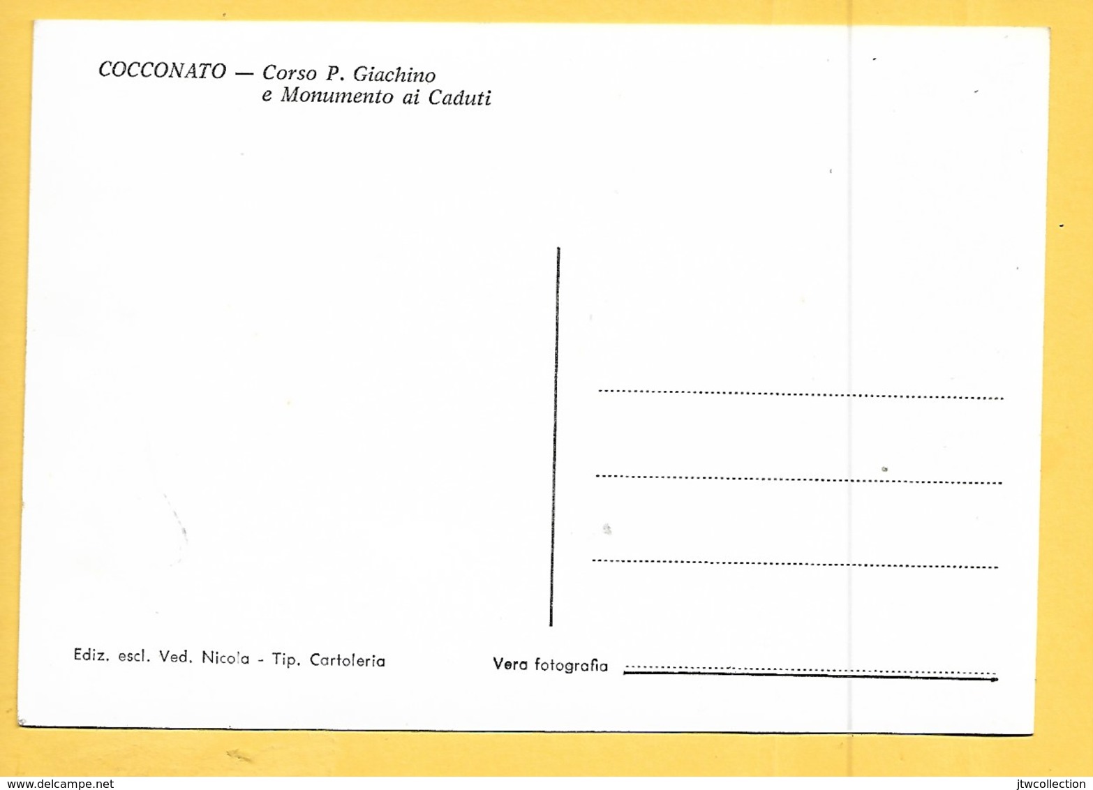 Cocconato (AT) - Non Viaggiata - Other & Unclassified