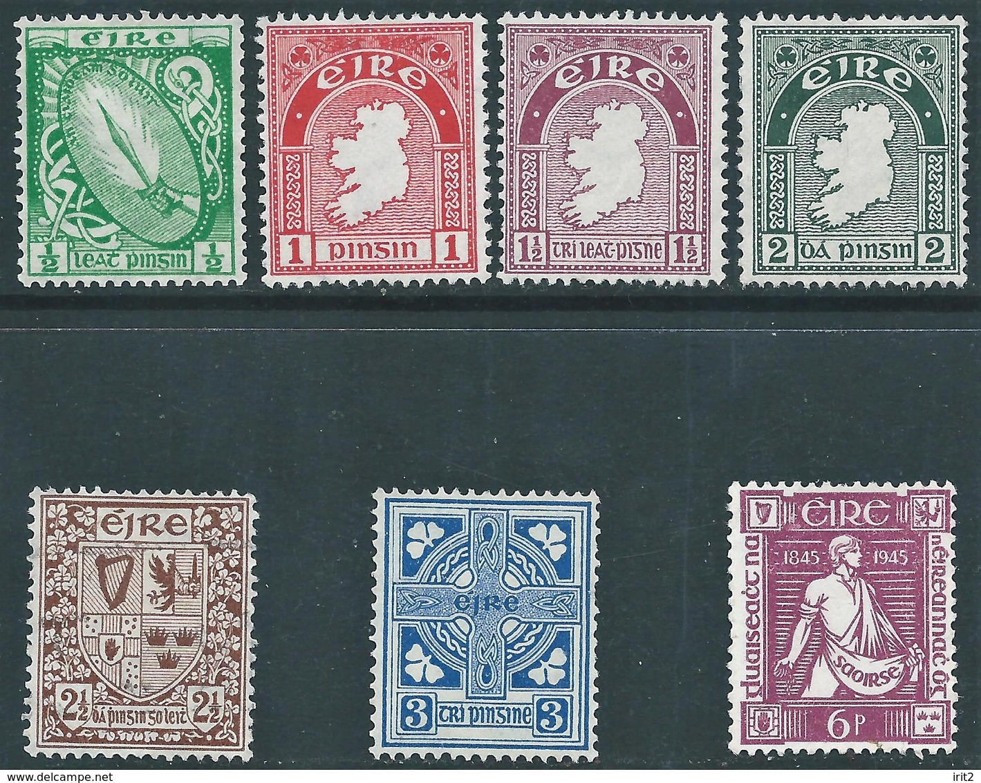 EIRE - Irlanda -Irland 1940 / 1945 - Not Used ,mix- Value €29,00 - Unused Stamps