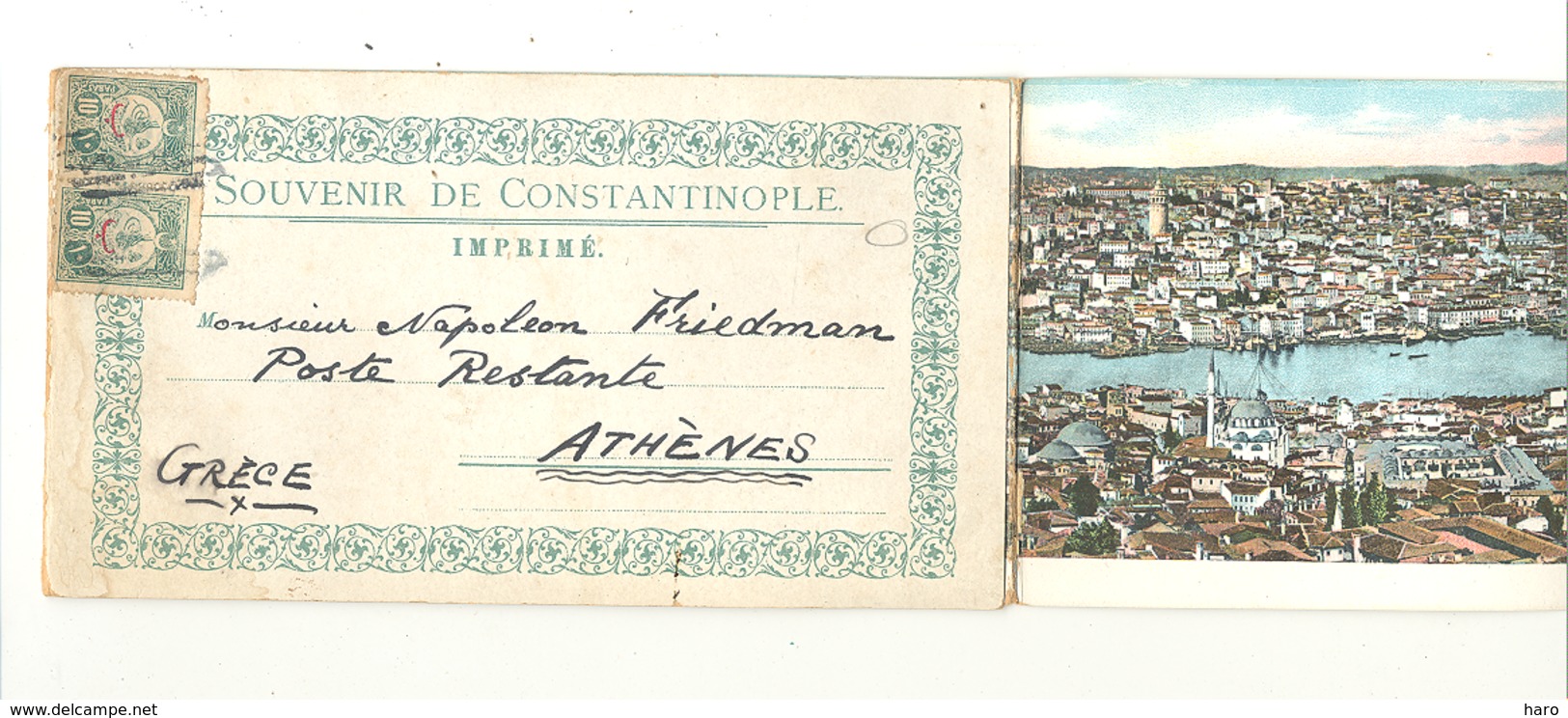 Superbe Carte Postale En 6 Volets - Panorama Dela Corne D'Or -  CONSTANTINOPLE Longueur +/- 1,2 M  (b253) - Turquie