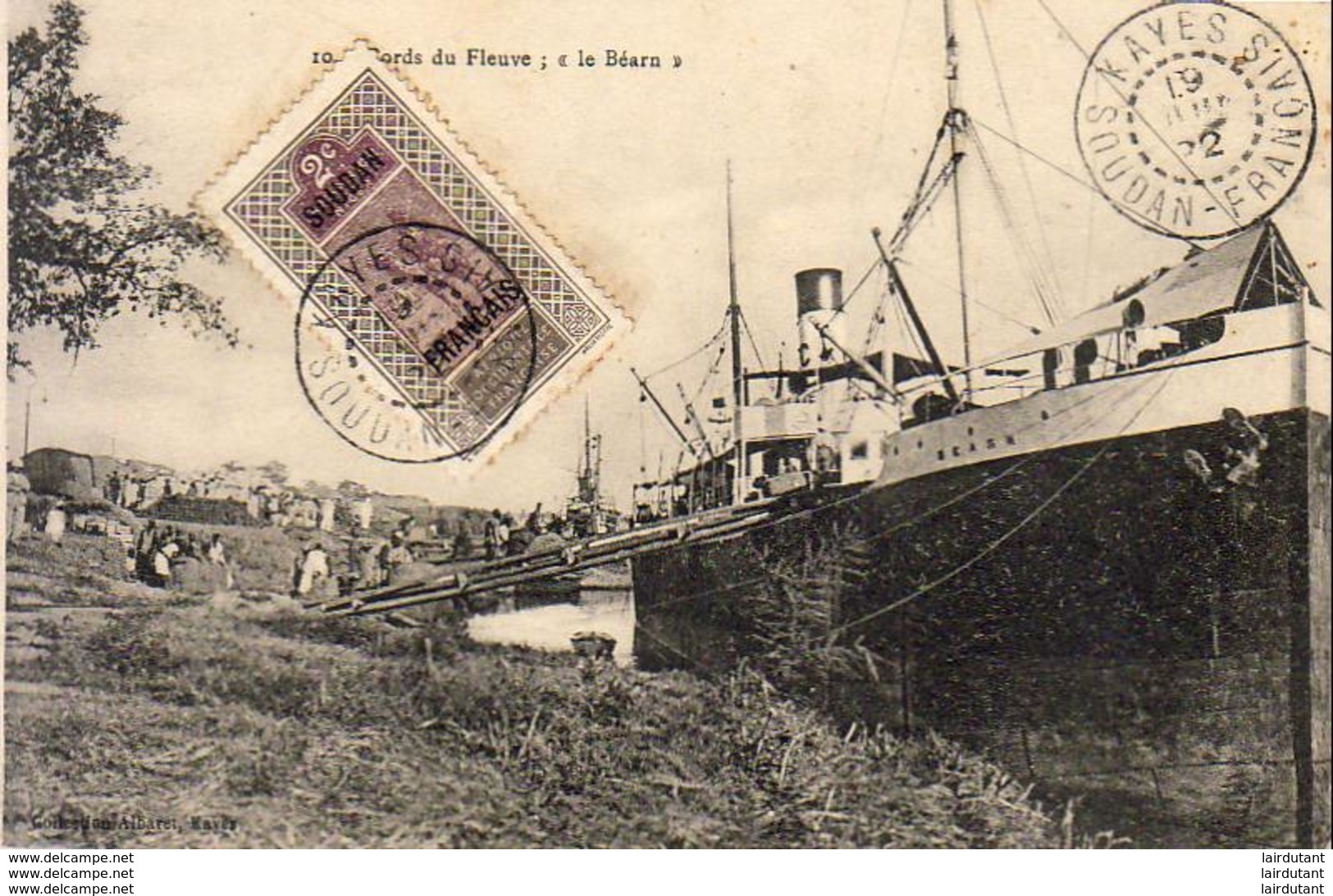 PAQUEBOT  Bords Du Fleuve, " Le Béarn "  ... - Piroscafi