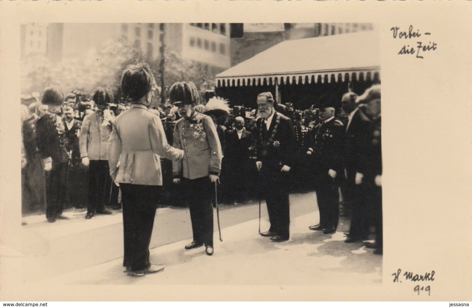 AK -Kaiser Franz Josef U. Bürgermeister Lueger Beim Empfang - Orig. Foto AK - Historical Famous People