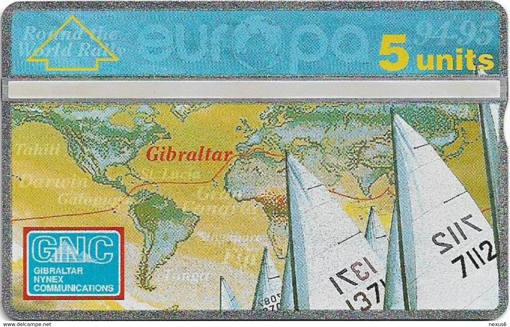 Gibraltar - GNC - Round The World Sailing Rally - L&G - 411L - 1994, 5Units, 3.000ex, Mint - Gibraltar