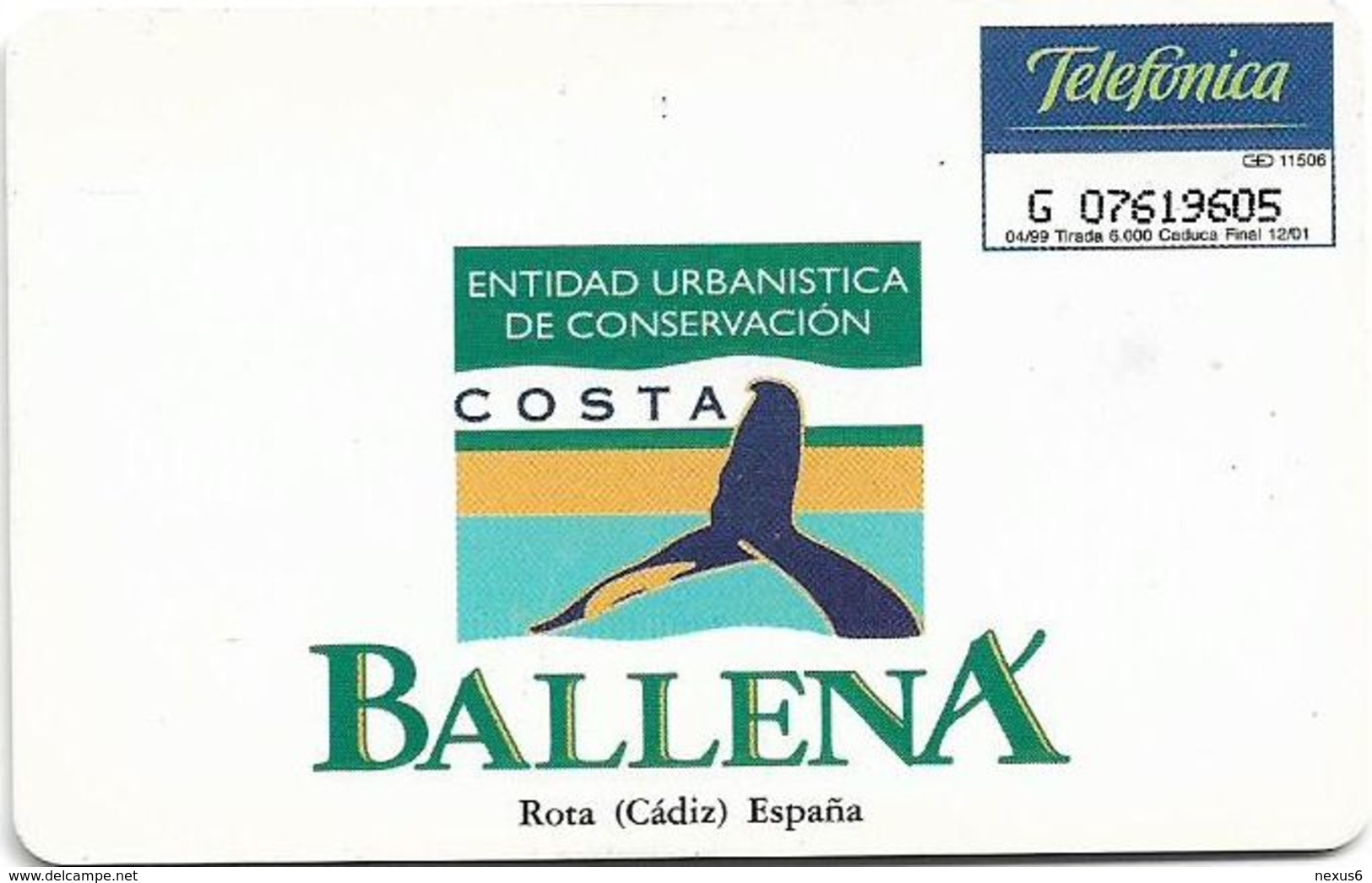 Spain - Costa Ballena - P-378 - 04.1999, 500PTA, 6.000ex, Used - Private Issues