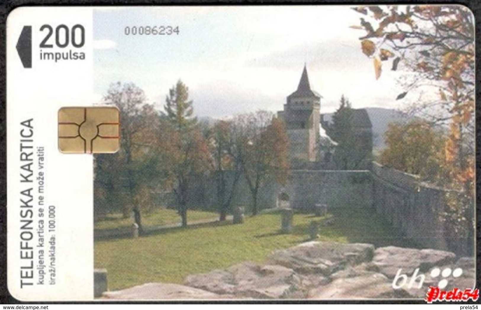 Bosnia Sarajevo - Medieval Town Ostozac, Used Chip Card - Bosnie