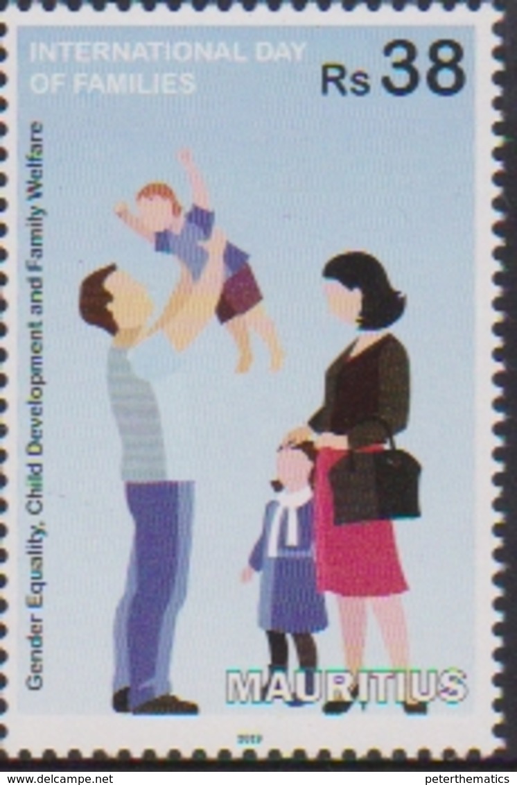 MAURITIUS, 2019, MNH,INTERNATIONAL FAMILY DAY, CHILDREN, 1v - Other & Unclassified