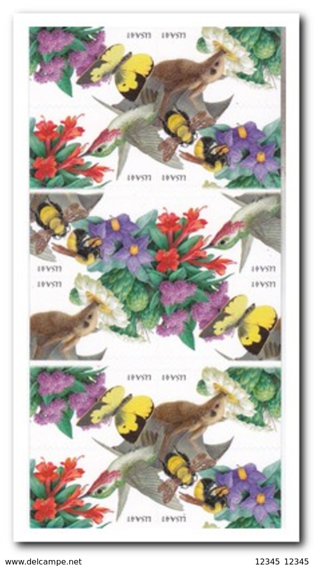 Amerika 2006, Postfris MNH, Flowers, Birds, Bees ( Booklet, Carnet ) - 1981-...