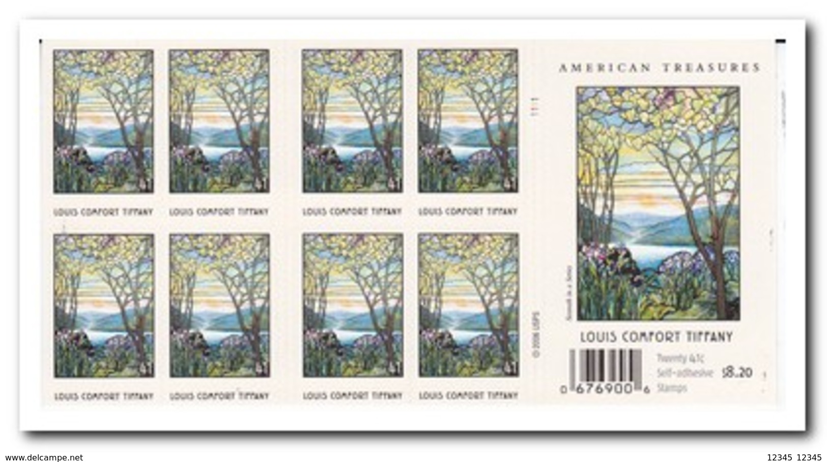 Amerika 2006, Postfris MNH, Louis Comfort Tiffany ( Booklet, Carnet ) - 1981-...