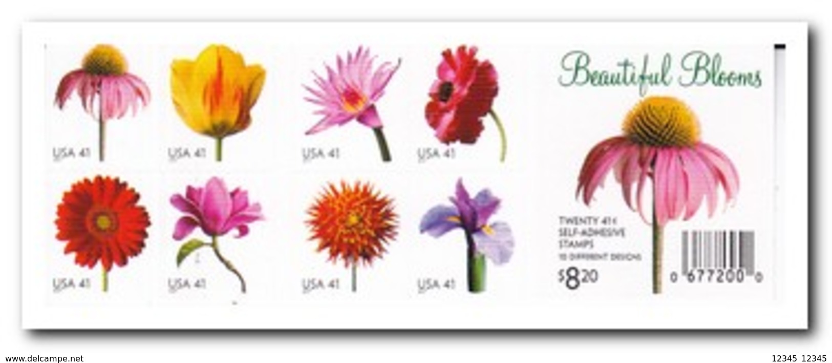 Amerika 2007, Postfris MNH, Flowers ( Booklet, Carnet ) - 1981-...
