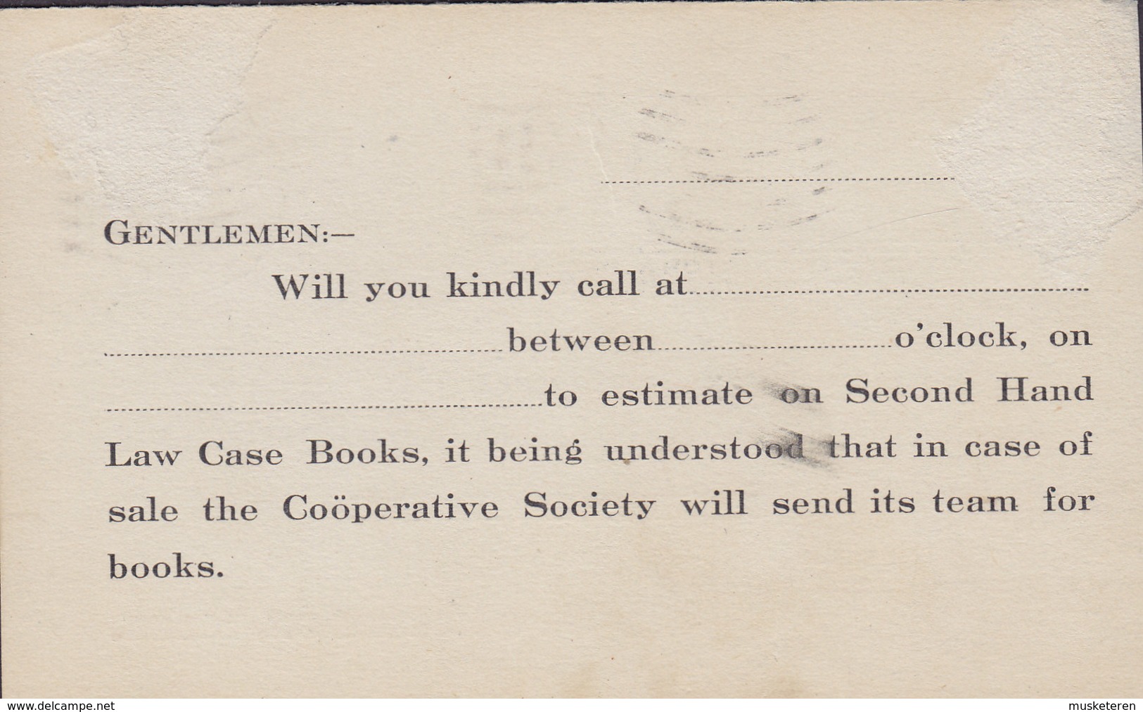 United States Postal Stationery Ganzsache Martha Washington PRIVATE Print HARVARD COOPERATIVE SOCIETY Cambridge Mass. - Autres & Non Classés