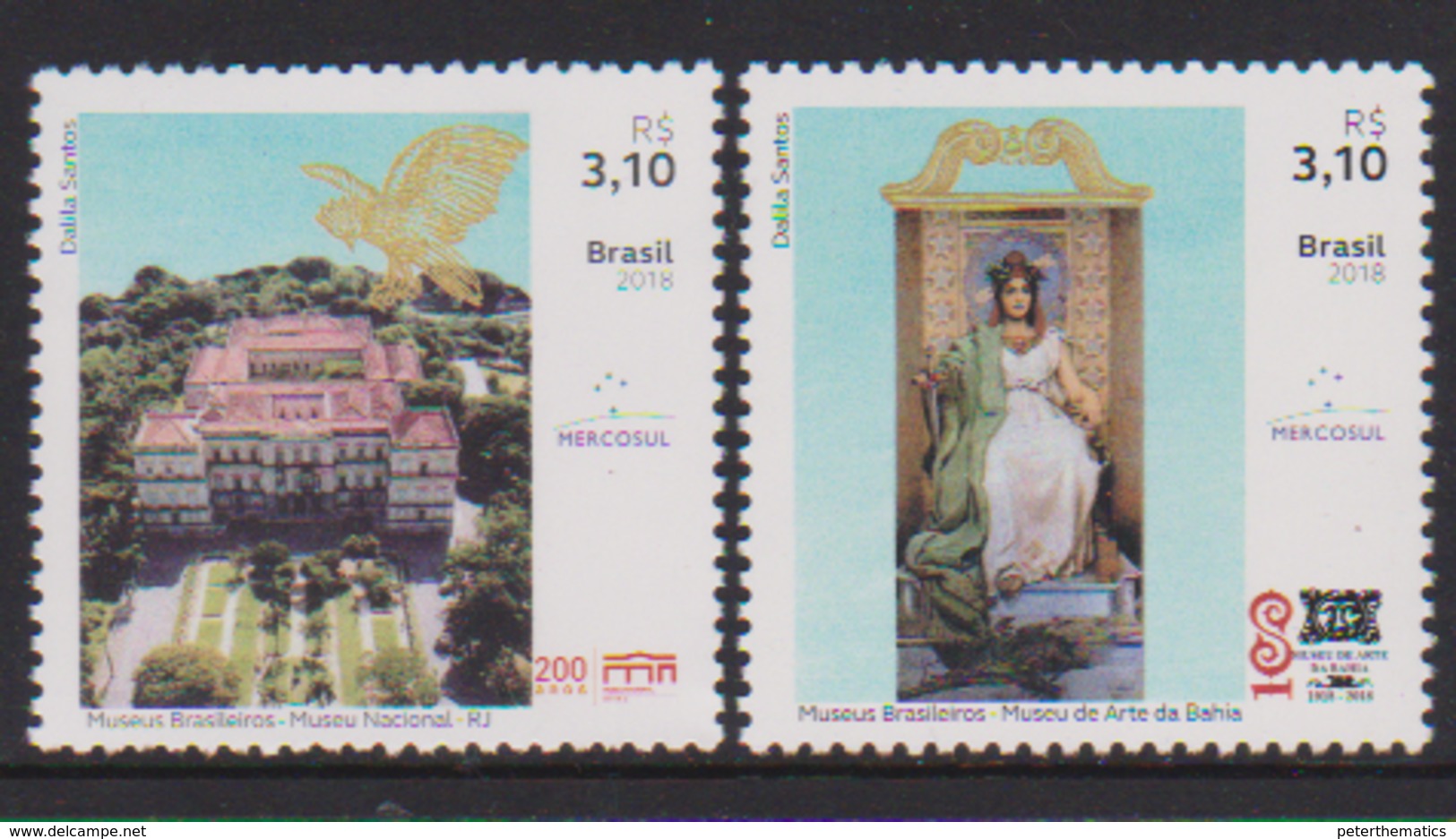 BRAZIL, 2019,MUSEUMS,2v - Museums