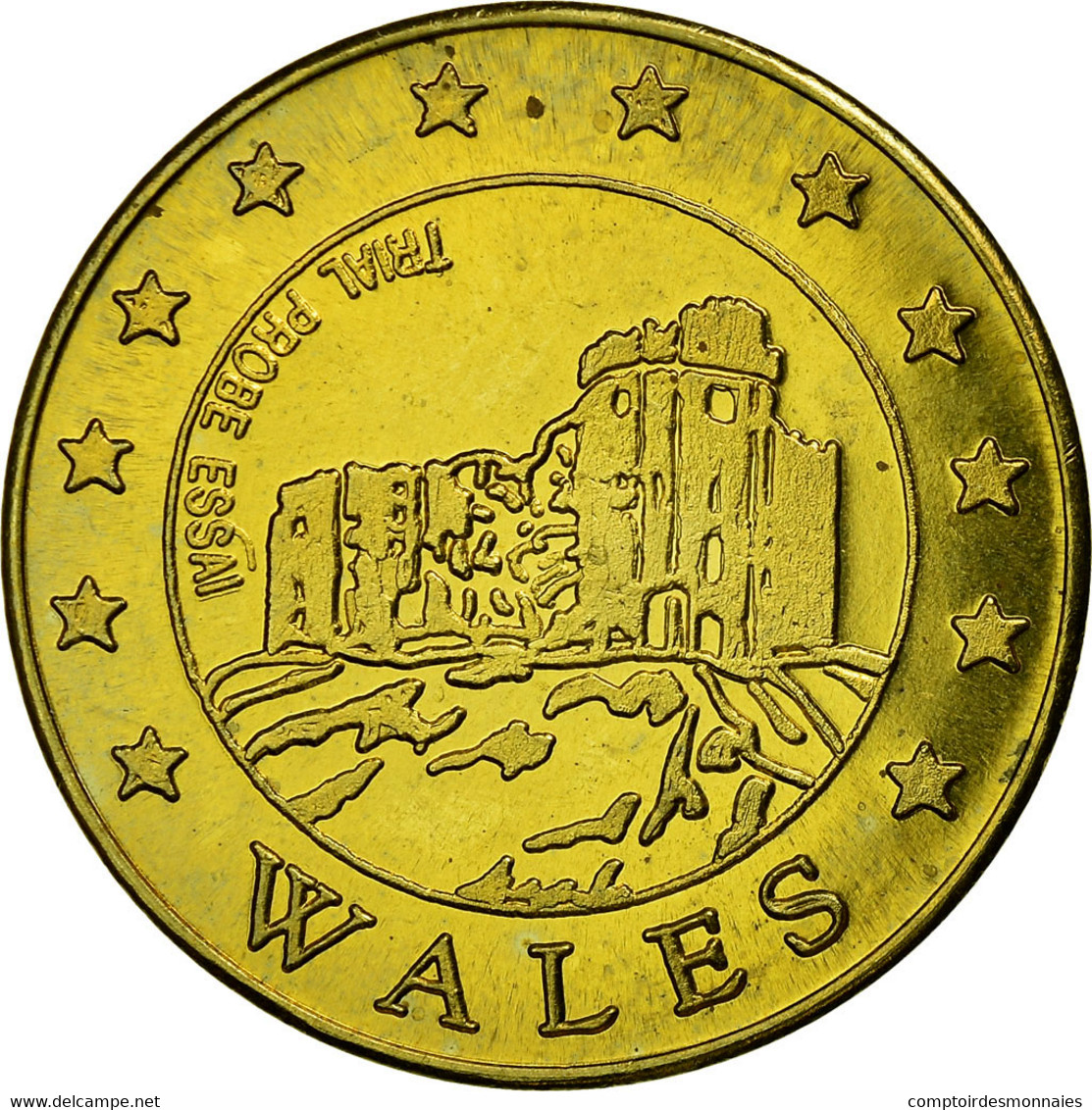 Grande-Bretagne, 50 Euro Cent, 2004, Wales, SPL, Laiton - Privéproeven