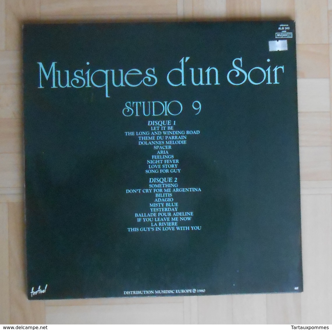 Musiques D'un Soir - Studio 9 - Piano, Guitare, Trompette - Album Double 33T - Instrumental