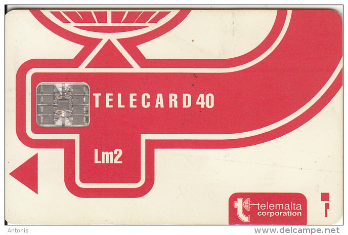 MALTA - Telecom Logo Lm2, CN : C3B043010, Chip SC7, 12/93, Used - Malte