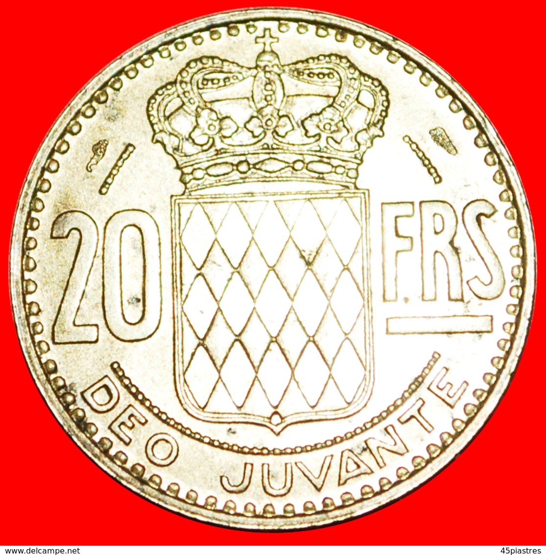 + SHIELD: MONACO ★ 20 FRANCS 1950! LOW START ★ NO RESERVE! Type 1950-1951 Of Rainier III (1949-2005) - 1949-1956 Old Francs