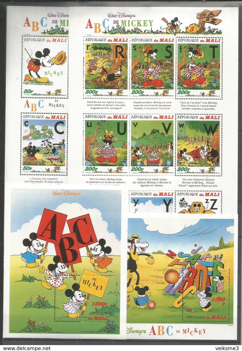 4 Pcs MALI - MNH - Disney - Disney