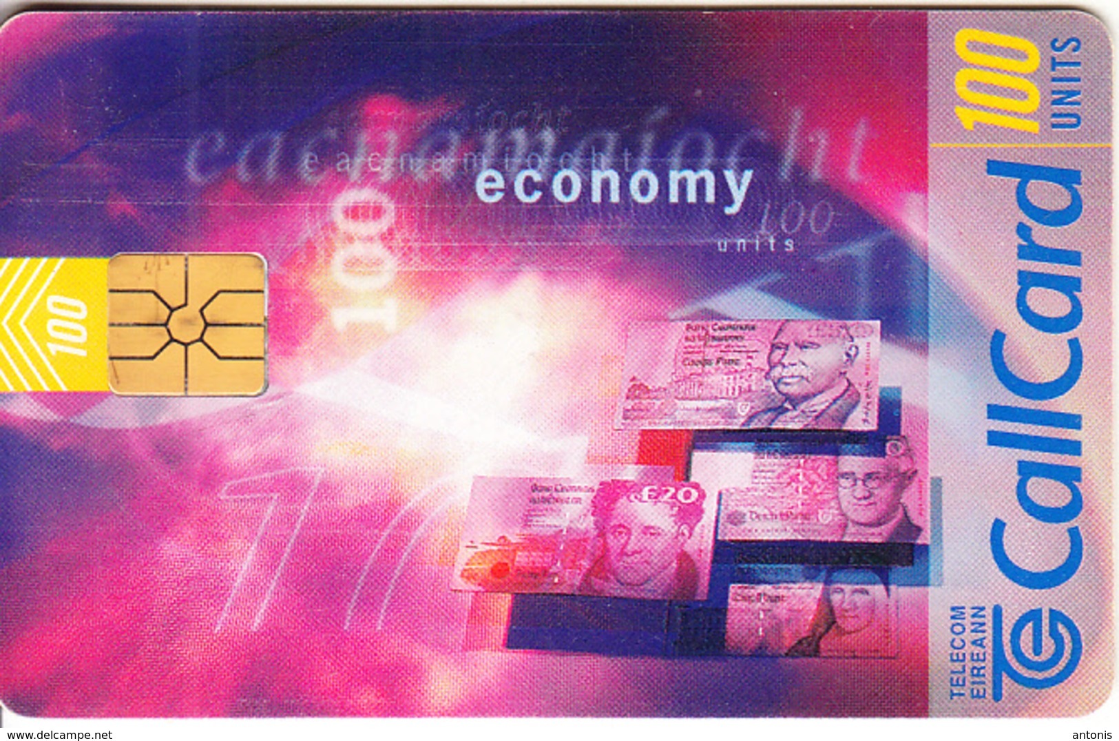 IRELAND - Economy(30/97)(100 Units), Chip GP1, 08/96, Used - Irlanda