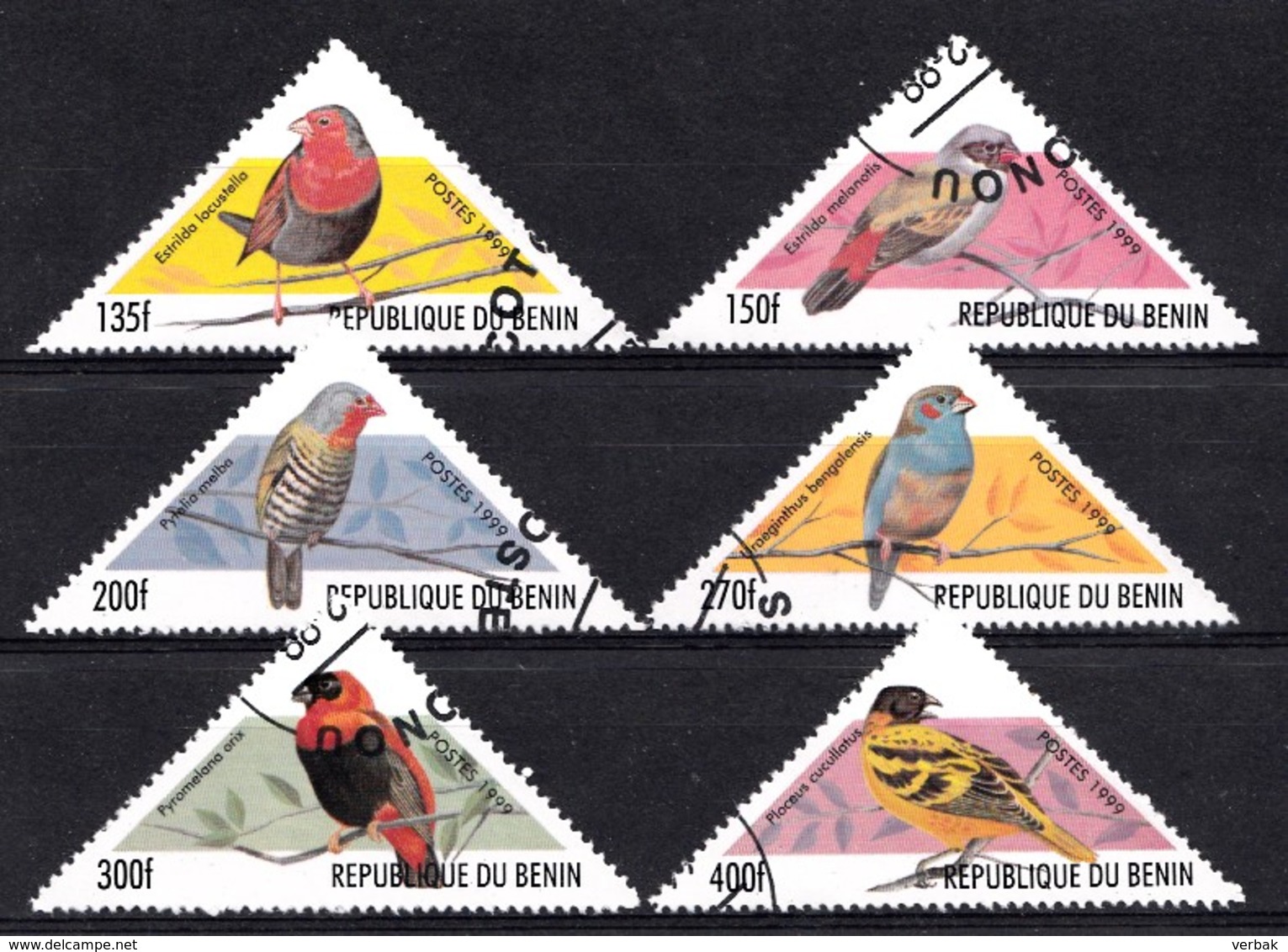 Benin 1999 Mi.nr: 1216-1221 Einheimische Vögel  Oblitérés / Used / Gestempeld - Andere & Zonder Classificatie