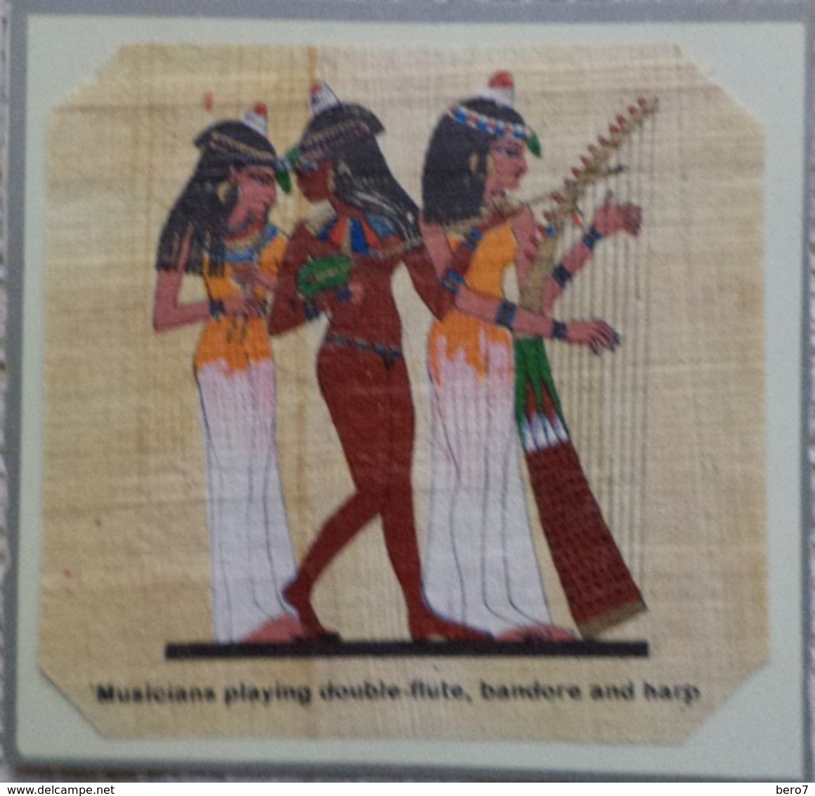 Egypt - Papyrus - Musicians - Dessins