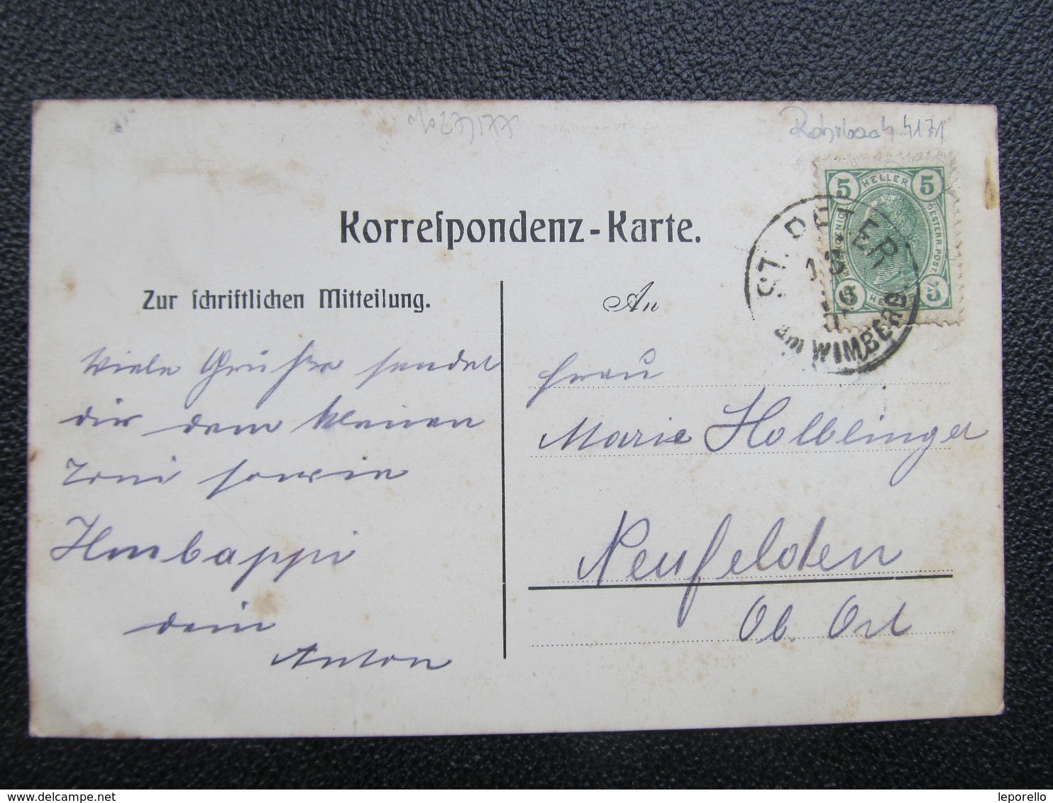 AK ST. PETER Am Wimberg B. Rohrbach 1905 /// D*39380 - Rohrbach