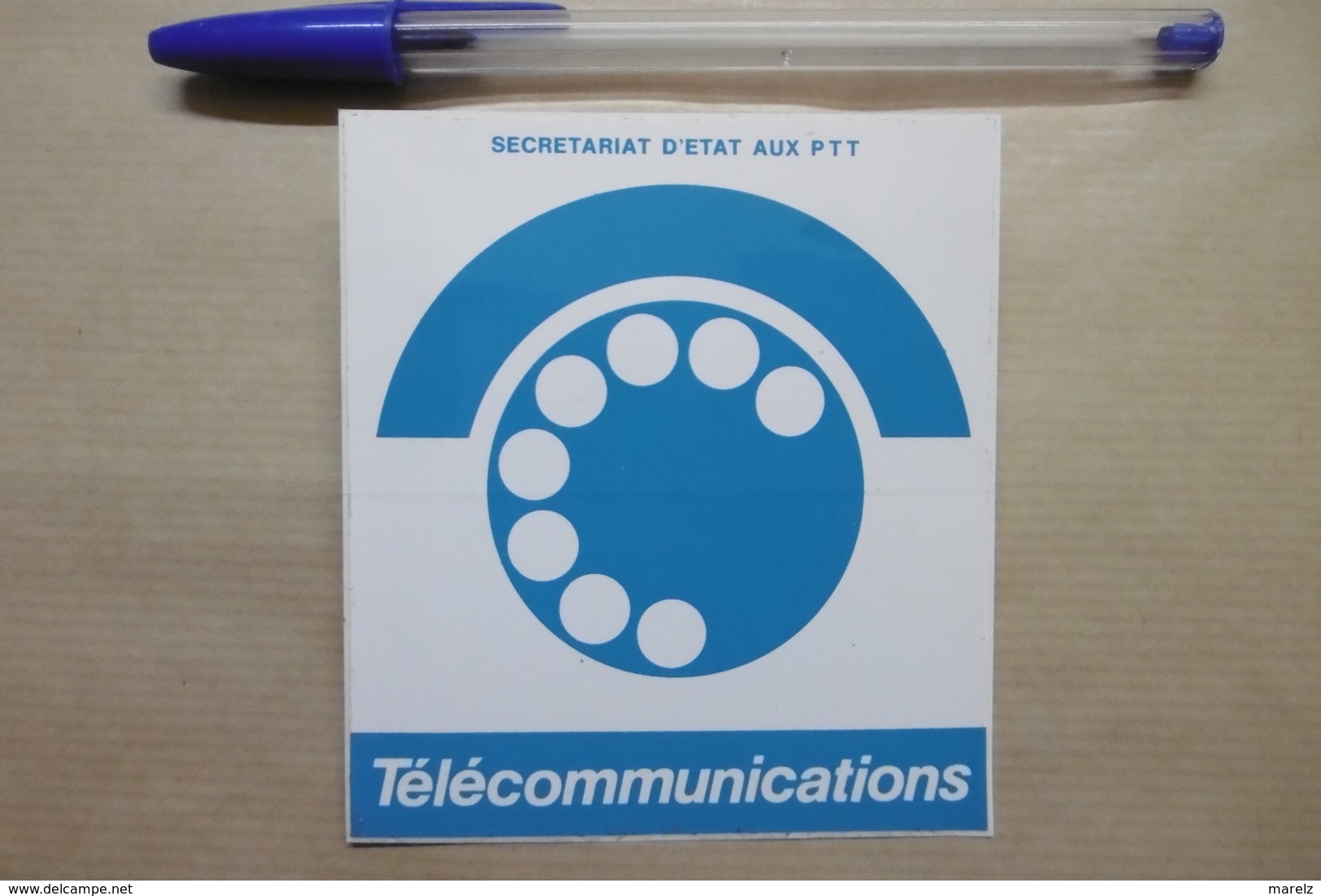 Autocollant - Secrétariat D'Etat Aux PTT Télécommunications - Stickers