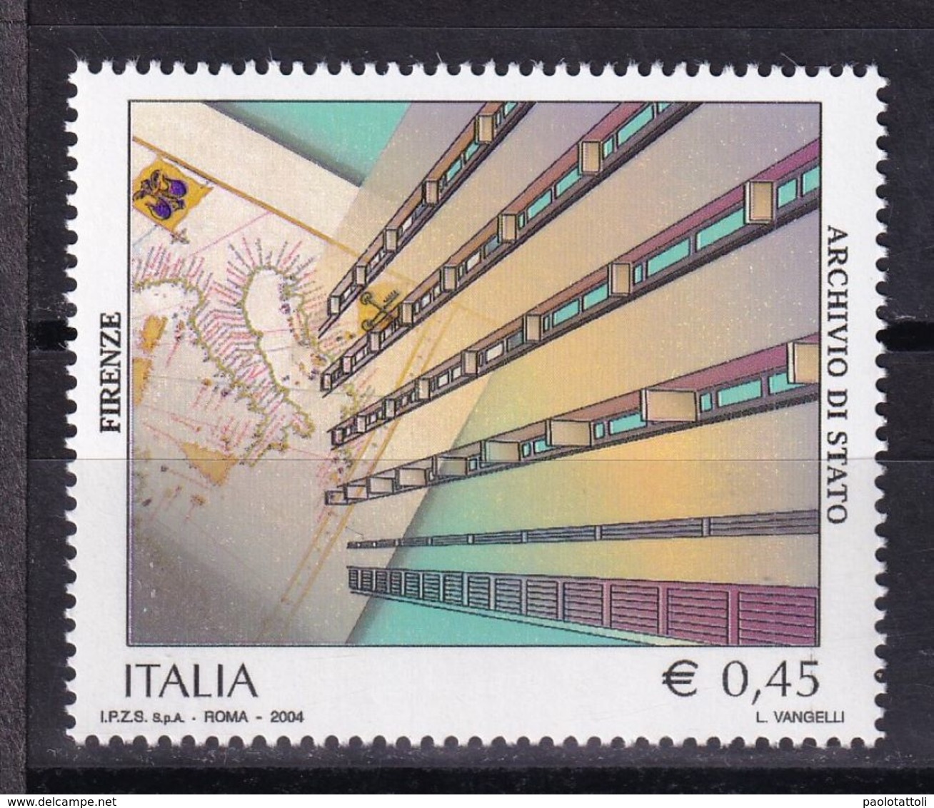 Italy, 2004- Il Patrimonio Artistico E Culturale Italiano. Archivio Di Stato Di Firenze. MNH - 2001-10: Nieuw/plakker