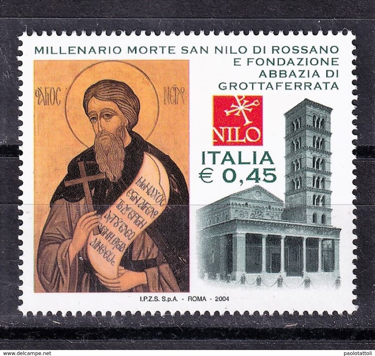 Italy, 2004- Millenario Della Morte Di San Nilo Di Rossano E Fondazione Abbazia Di Grottaferrata. MNH - 2001-10: Mint/hinged