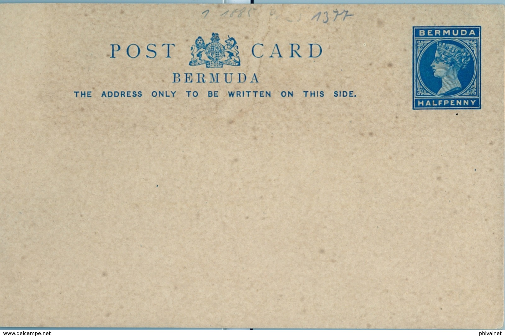 BERMUDA , ENTERO POSTAL NO CIRCULADO - Bermudas