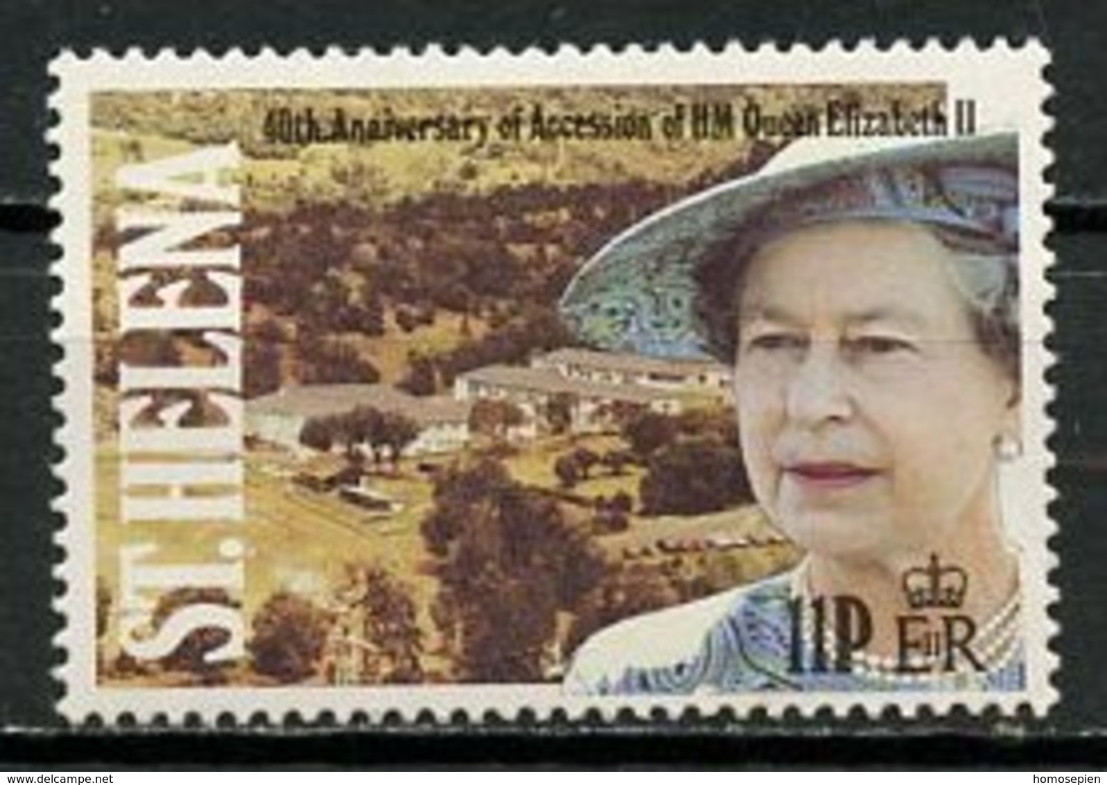 Sainte Hélène - Saint Helena 1992 Y&T N°564 - Michel N°571 *** - 11p Elisabeth II - Sainte-Hélène