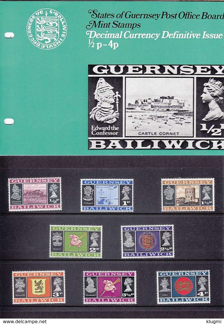 ENGLAND GREAT BRITAIN [Guernsey] MiNr 0039-53 ( **/mnh ) [A04] Pres. Packs - Guernesey