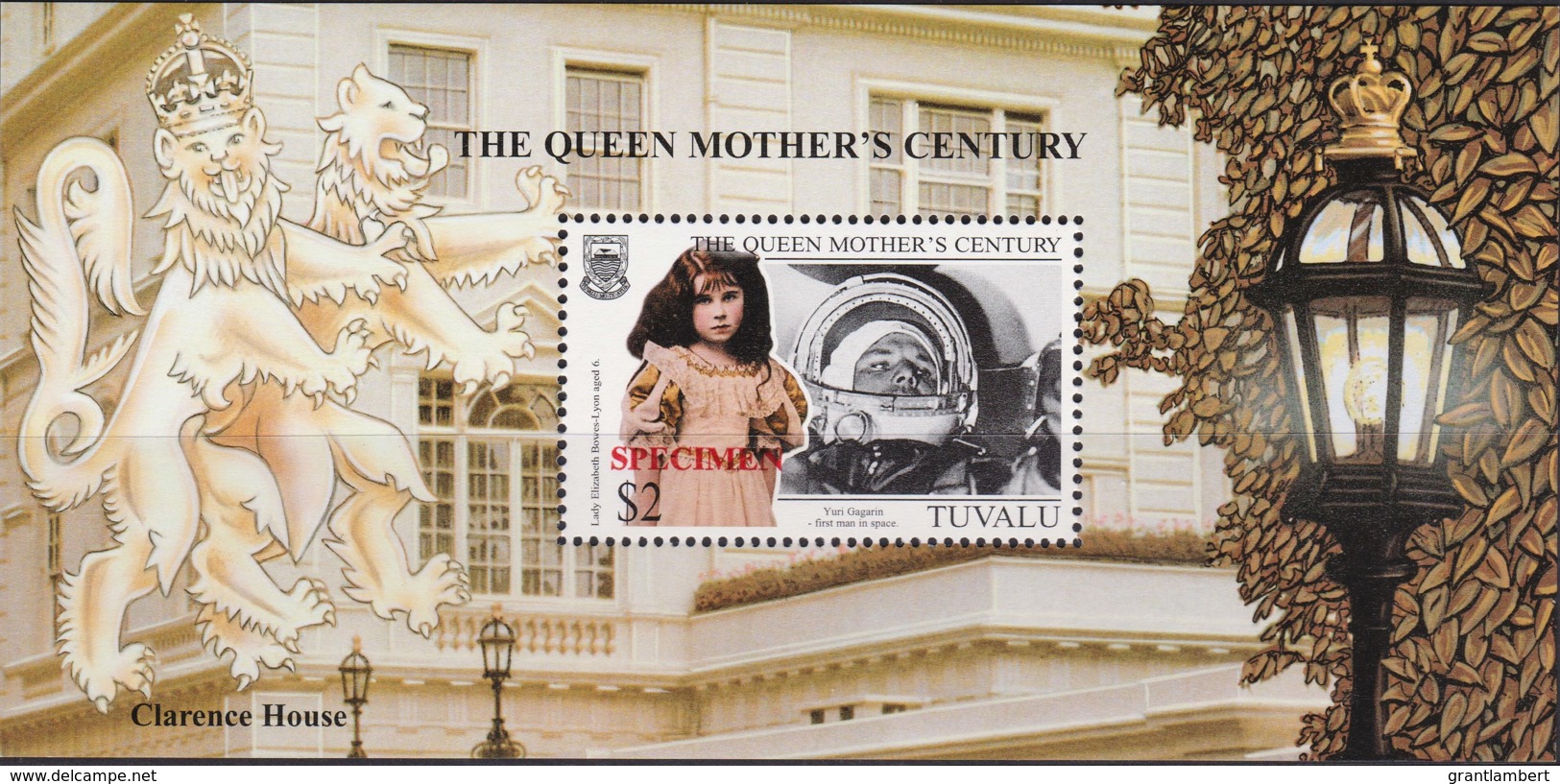 Tuvalu 1999 The Queen Mother's Century SPECIMEN Minisheet MNH - Tuvalu