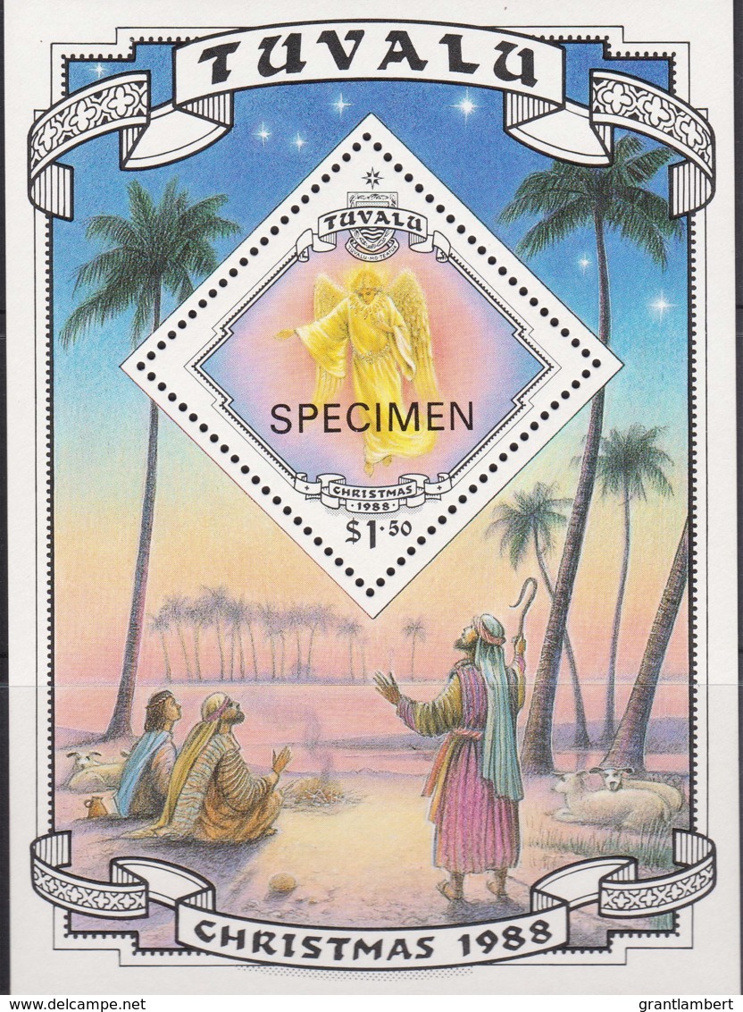 Tuvalu 1988 Christmas SPECIMEN Minisheet MNH - Tuvalu