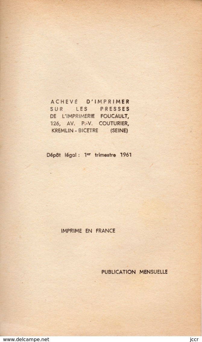 San-Antonio - Ne mangez pas la consigne - Roman Spécial-Police n° 250 - 1961