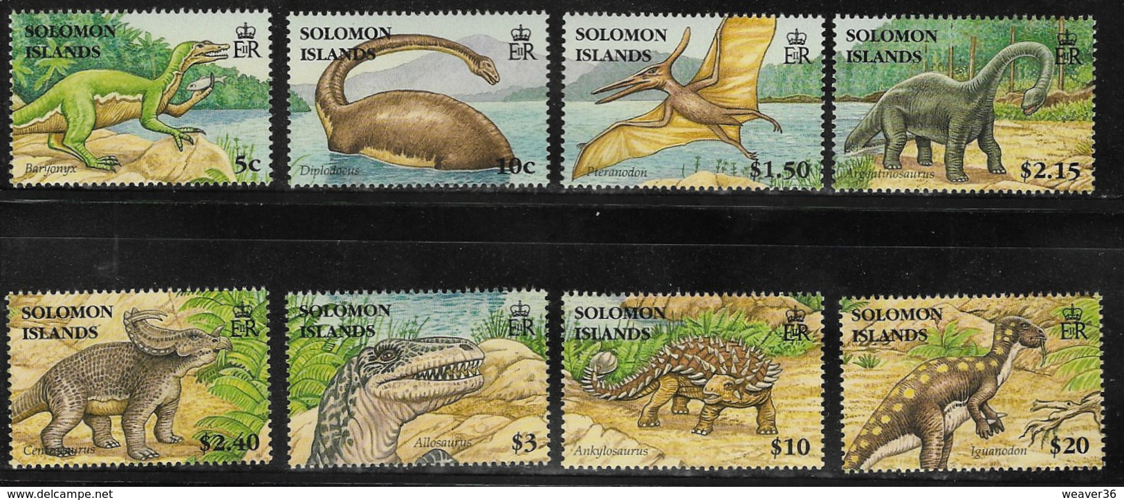 Solomon Islands SG1194-1201 2006 Dinosaurs Set 8v Complete Unmounted Mint [40/32578/2D] - Solomon Islands (1978-...)