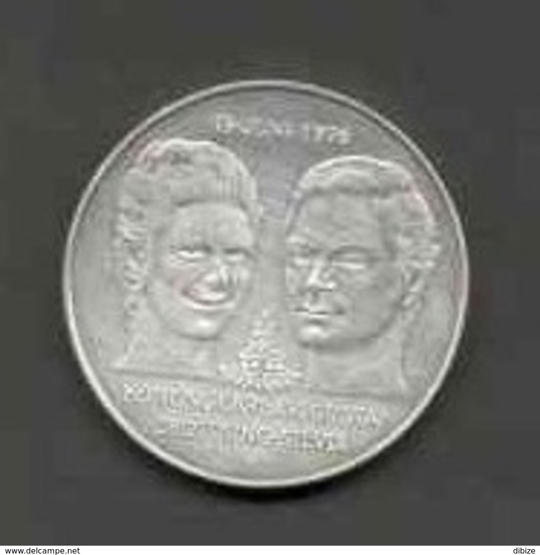 Swedish Coin. 50 Crowns. Commemorative Issue Wedding Of King Carl XVI Gustaf And Queen Silvia. 1976 - Andere & Zonder Classificatie