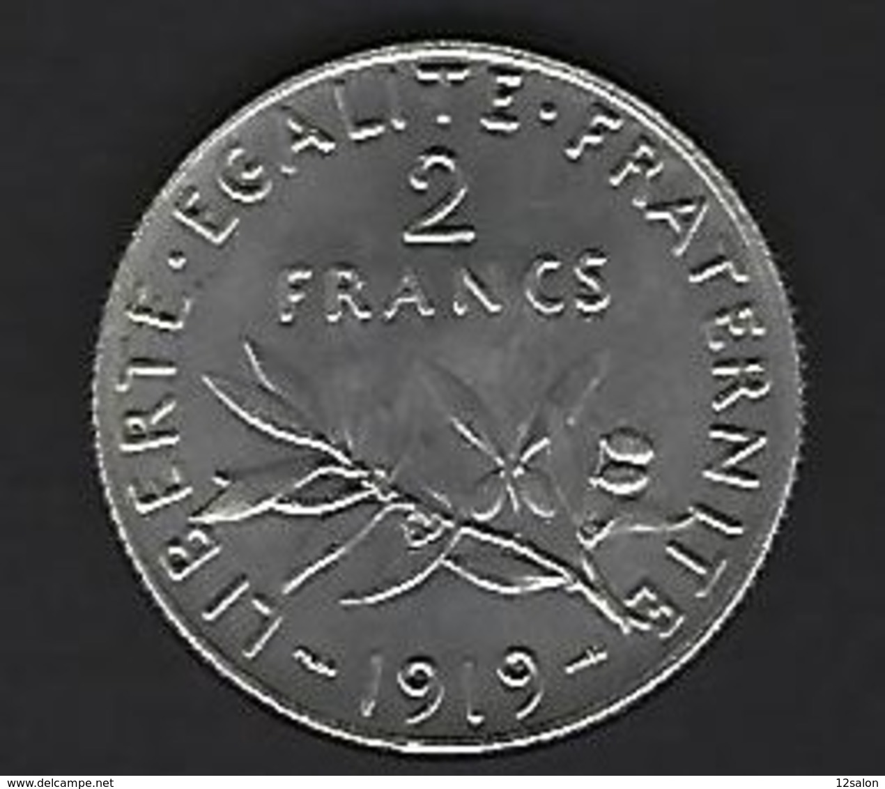 FRANCE ARGENT 2 FRANCS 1919 - Autres & Non Classés